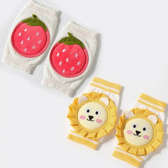 Bee Lion coton fraise jambières nourrissons genou soutien bébé genouillères enfants genou protecteur ramper coude coussin