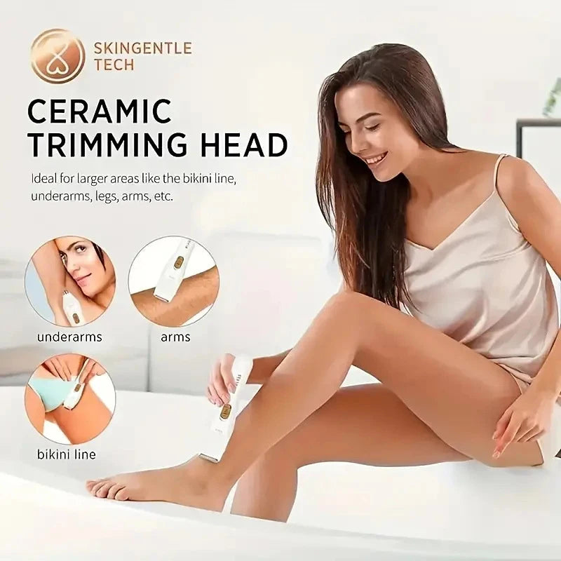 Electric razor for women, feminine razor, bikini trimmer, ladies' body razors, underarm and leg shavers, portable painless epilator