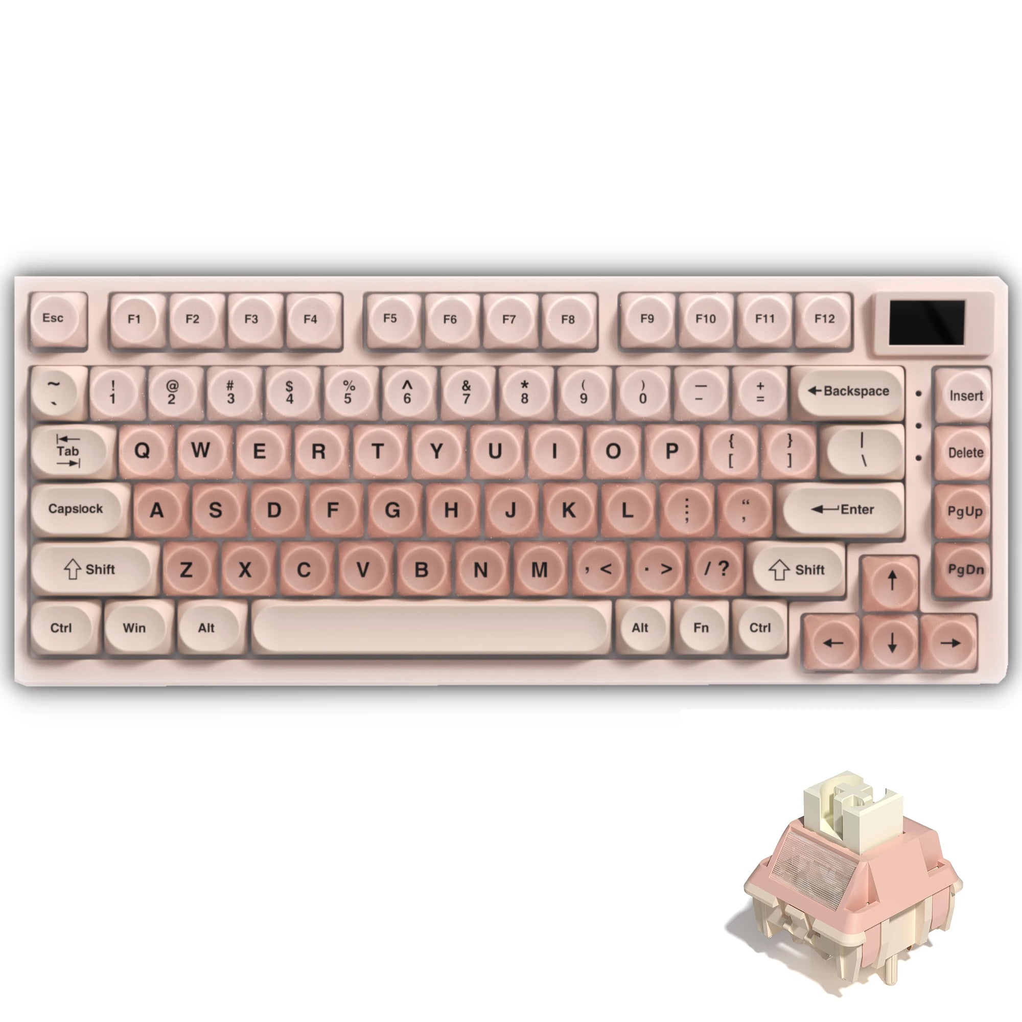 Womier S-K80 75% clavier avec écran OLED couleur clavier de jeu mécanique échange à chaud clavier joint montage rvb clavier personnalisé
