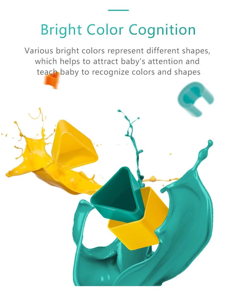 Puzzle jouet pour nourrissons et tout-petits, boîte d'association cognitive de couleur graphique pour éducation précoce