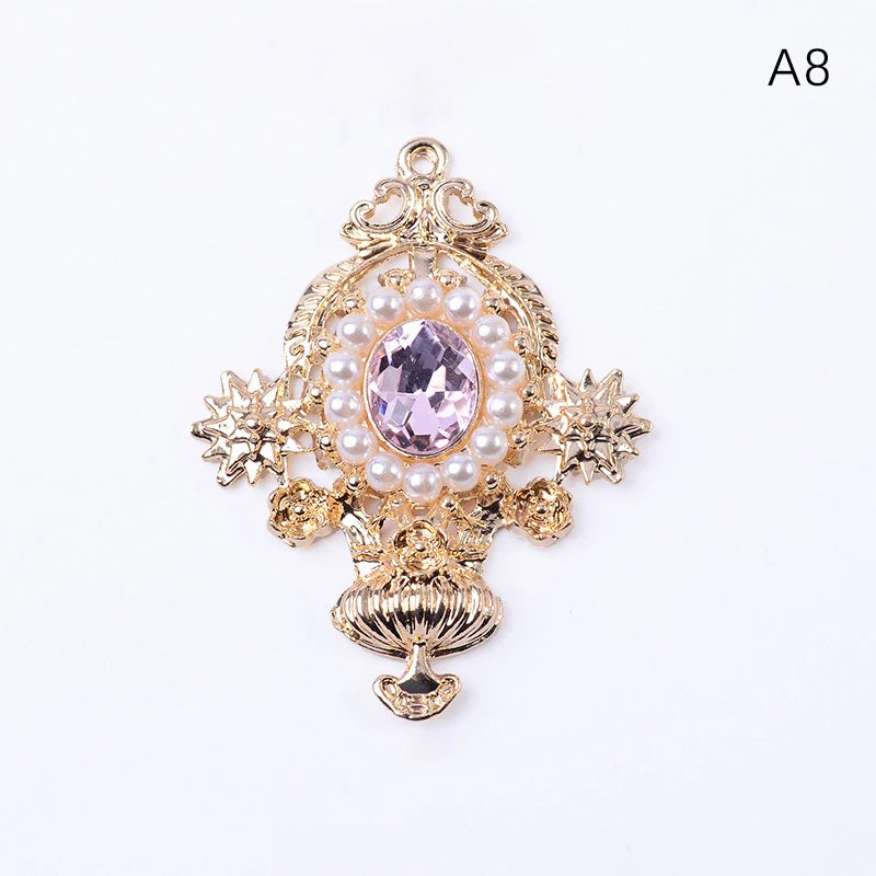 Accessoires de bijoux en alliage de diamant, pendentif de personnalité de mode, accessoires de cheveux de bricolage, matériel de boucles d'oreilles
