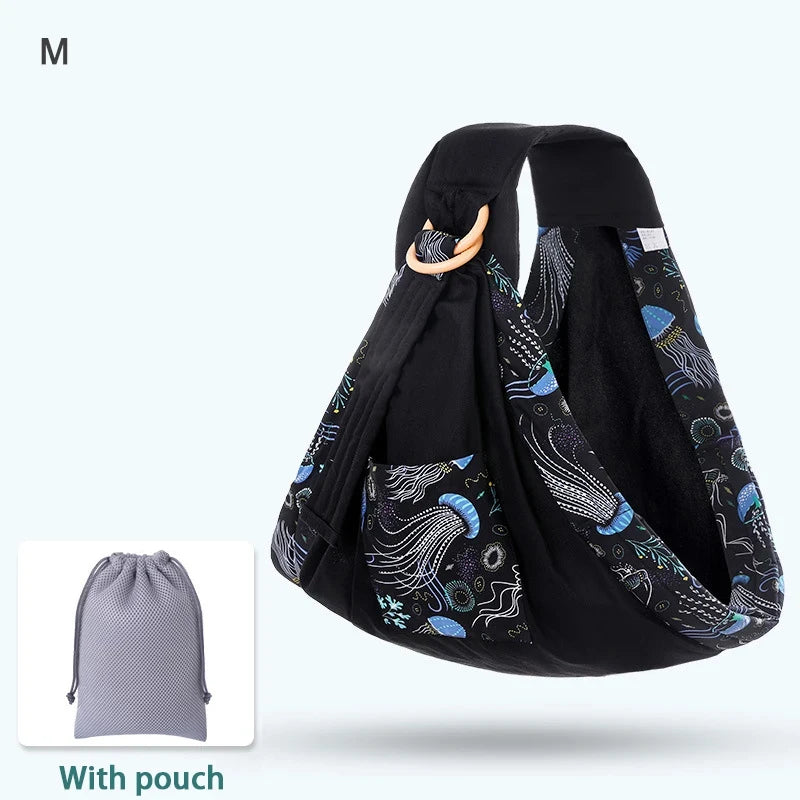 Enveloppement pour bébé, écharpe pour nouveau-né, double usage, couverture d'allaitement pour nourrissons, tissu en maille, porte-allaitement jusqu'à 130 lb (0-36M)