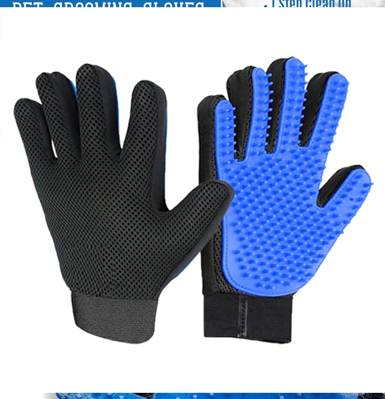 Gants de toilettage pour animaux de compagnie, brosse à cheveux et peigne pour chats, gants pour baigner, nettoyage des chiens, épilation pour chiens, accessoires d'utilisation d'animaux