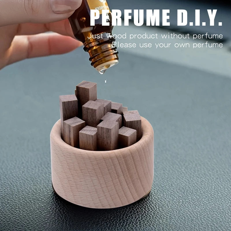 Diffuseur d'arôme en bois sans parfum, accessoires pour la maison, décoration de chambre, ornements en bois, aromathérapie, voiture, étiquettes d'air, décorations
