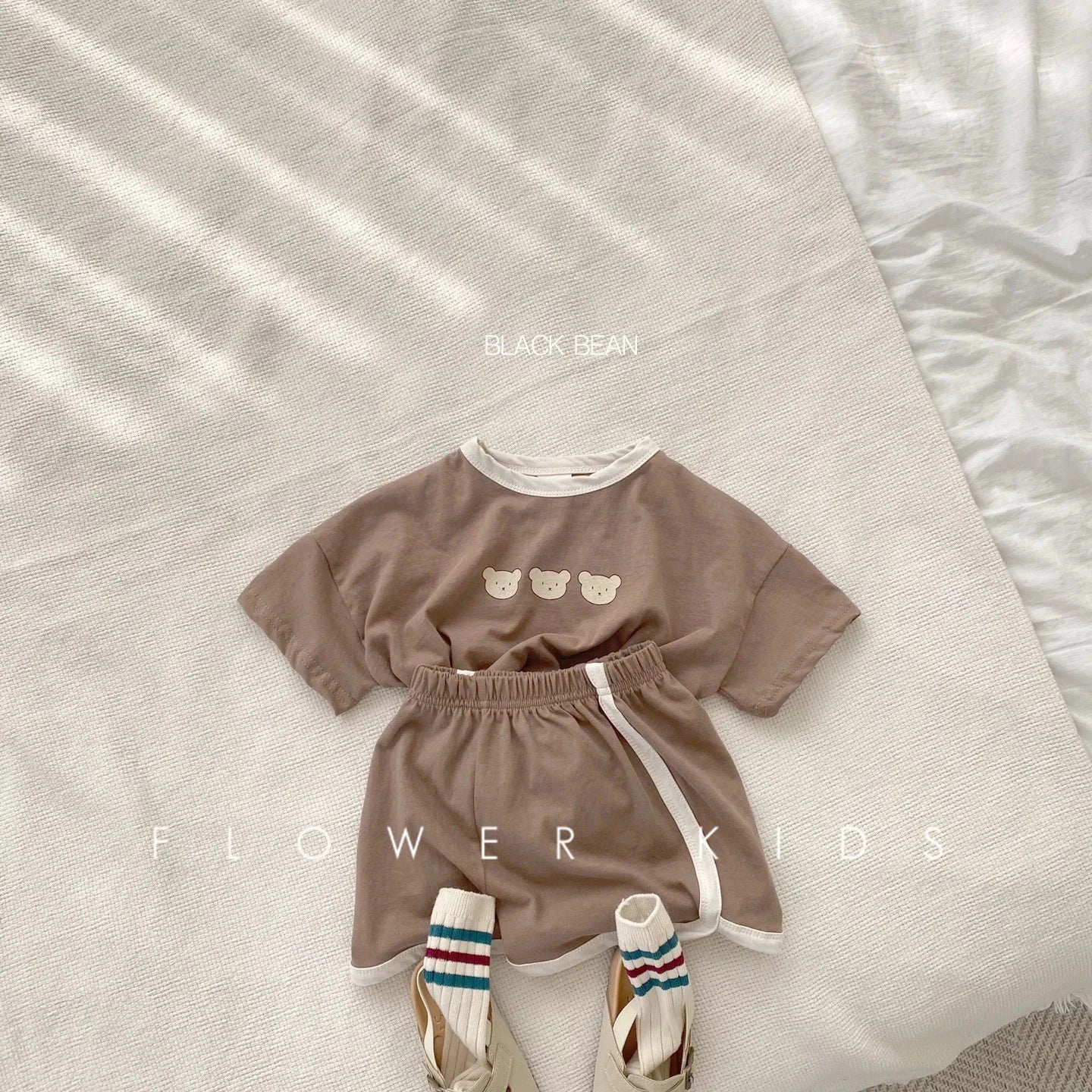 Ensemble de vêtements pour enfants, T-shirt et Short pour garçons et filles, 2 pièces, vêtements d'été à manches courtes pour bébés, costume confortable