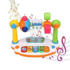 Clavier de Piano musical rotatif pour enfants, avec son léger, jouets musicaux pour bébés, jouets musicaux pour tout-petits, jouet musical éducatif précoce, cadeaux