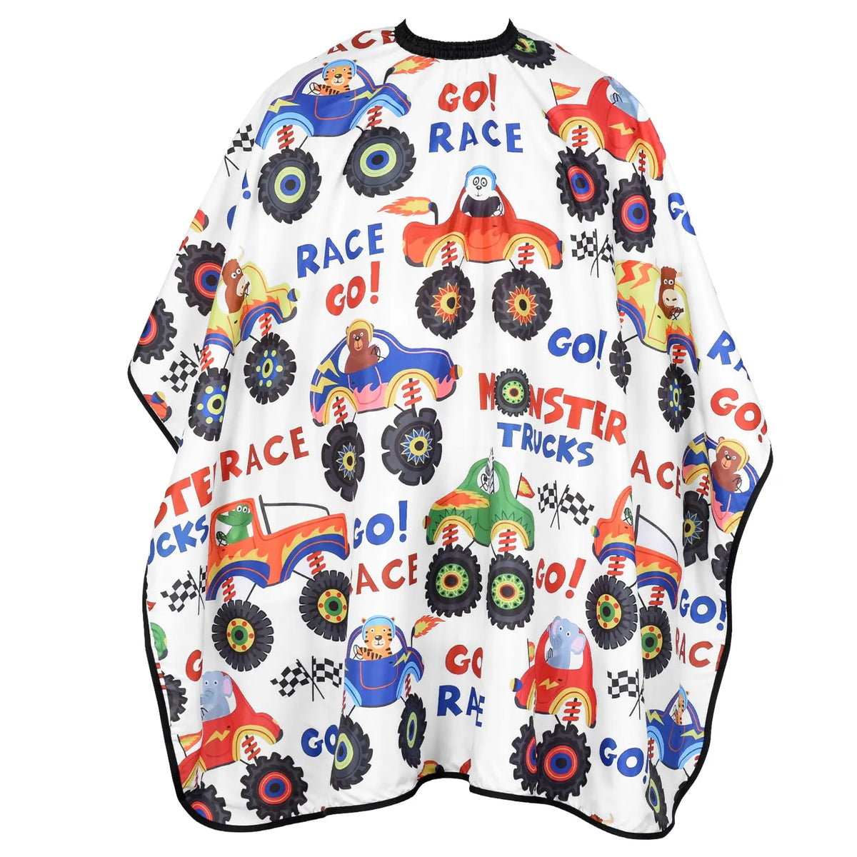 Children's hairdresser's cape, cartoon design, for hair salons, polyester pongee, barber's robe, hair care, hairdressing supplies