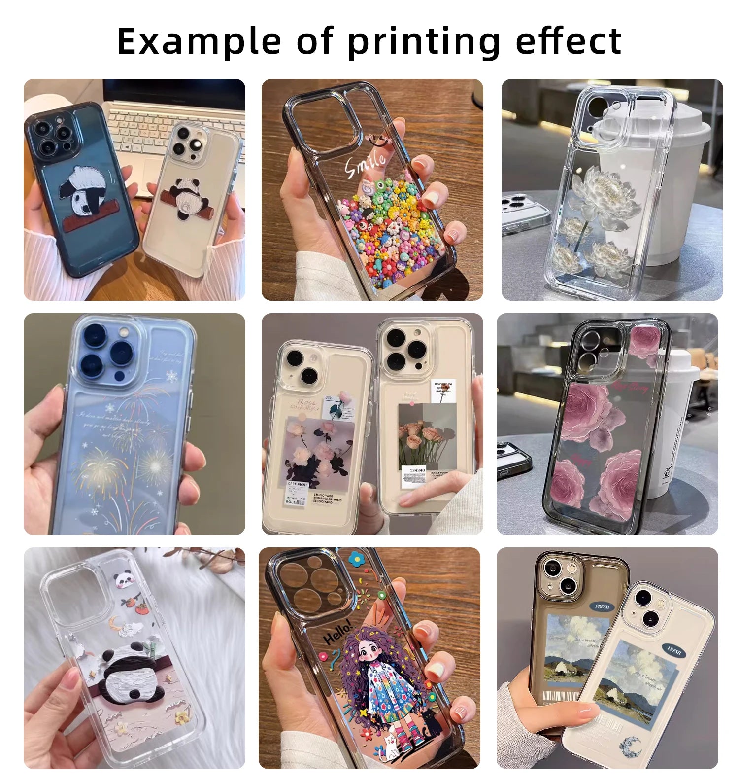 Clear acrylic hard phone case, personalized case for iPhone 16 15 14 13 12 Pro Max Plus, custom design, DIY photo