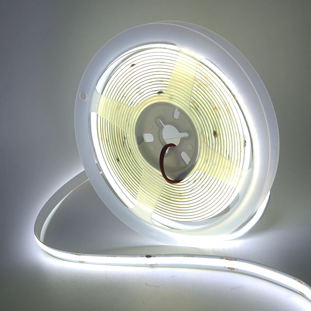 5V USB LED Strip Light, 320 LEDs/M COB, Dimmable Touch Sensor Switch/Push Switch, DIY, TV Mirror, Backlighting, Night Light for Room