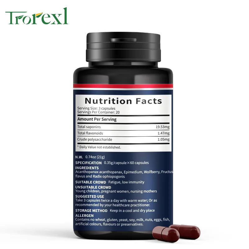 Supplément Epimedium de nutrition sportive pour hommes pour améliorer l'endurance, l'agrandissement et la résistance à la fatigue