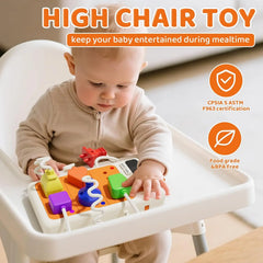 Montessori early educational toys, sensory power outlet for toddlers, busy board with light and sounds, airplane, car, travel toys, gift