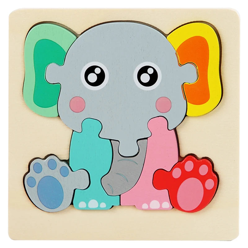 Ensemble de Puzzle en bois Montessori pour tout-petits, jeux pour bébés et enfants, jouets éducatifs et d'apprentissage de l'intelligence de 1 2 3 4 ans