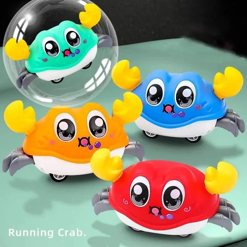 Jouets de crabe rampant pour bébé, jouets sensoriels rampants, apprentissage infantile, développement des tout-petits, marche interactive pour bébés de 0 à 12 mois