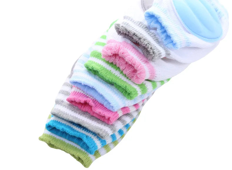 Genouillères pour bébé, chauffe-jambes, guêtre de sécurité antidérapante pour filles et garçons, coudière rampante, accessoires de protection pour nourrissons en bas âge