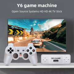 BOYHOM Y6 Console de jeu rétro 4K 60fps sortie HDMI faible latence GD10 TV bâton de jeu double poignée Console de jeu domestique Portable pour GBA