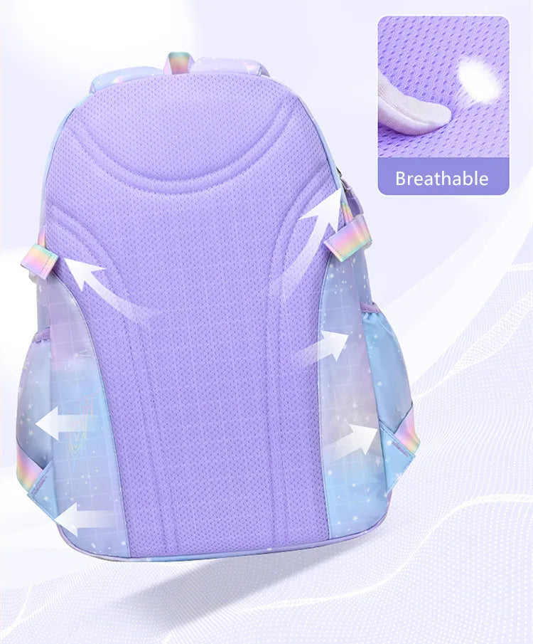 Sac à dos pour enfants pour filles, sacs d'école pour collégiens, sac de livre étanche de grande capacité pour élèves du primaire