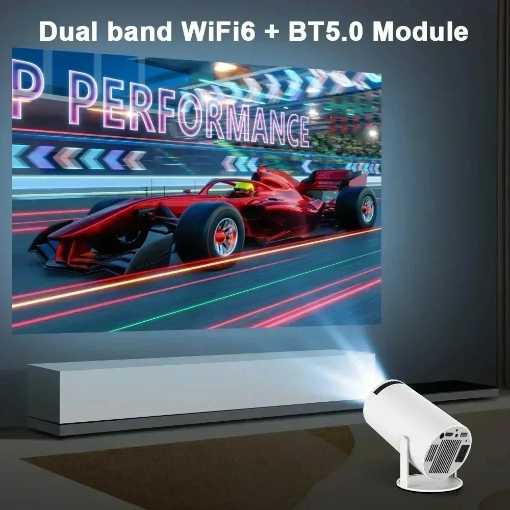 Projecteur de maison intelligente 1080P HDR10 4K pris en charge Mini projecteur Portable WiFi Bluetooth miroir d'écran projecteur de théâtre clé TV