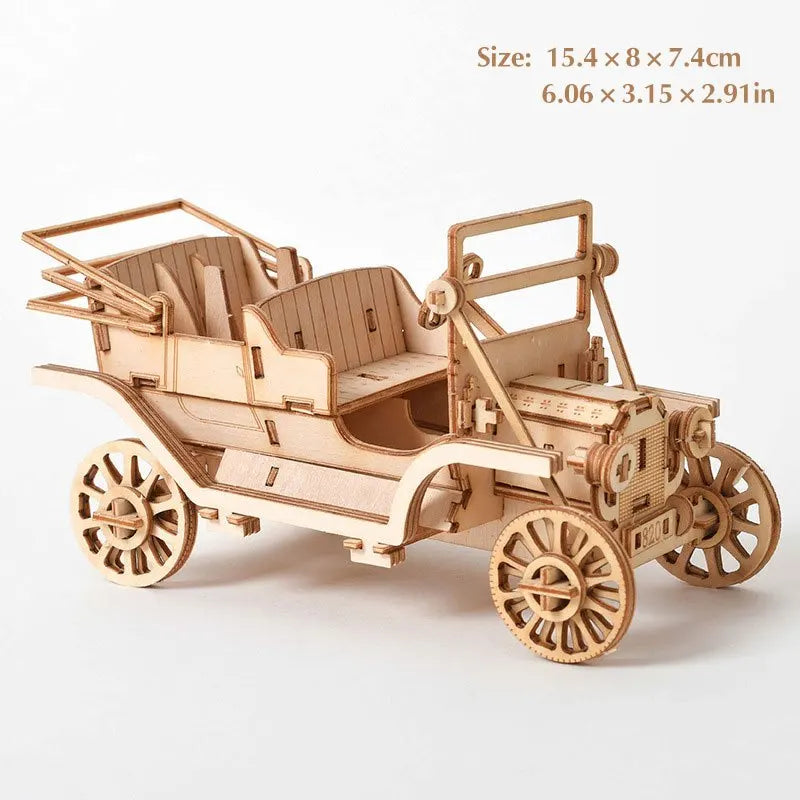 Puzzle 3D en bois, modèle de jouet mécanique fait à la main, jeu de construction, à assembler, modèle de bateau, ornement, cadeau de noël, 1 pièce