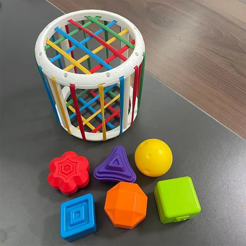 Jouets Montessori pour enfants de 0 à 12 mois, éducation précoce, césarienne arc-en-ciel, éclairage et préhension, formation sensorielle, jouets pour bébés en plastique