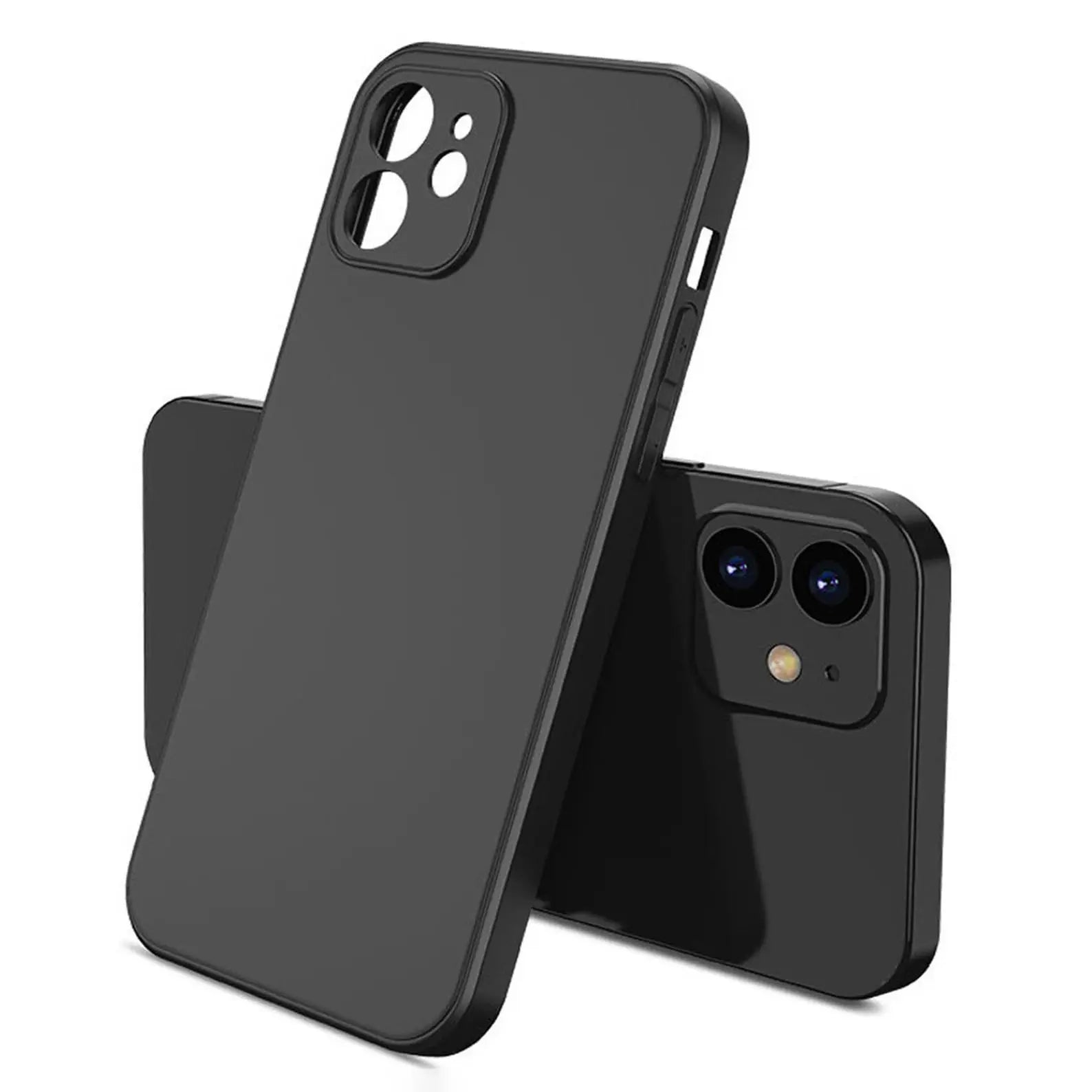 Étui de téléphone avec images personnalisées pour iPhone, coque souple en Silicone noir avec Photo personnalisée pour anniversaire 17 16