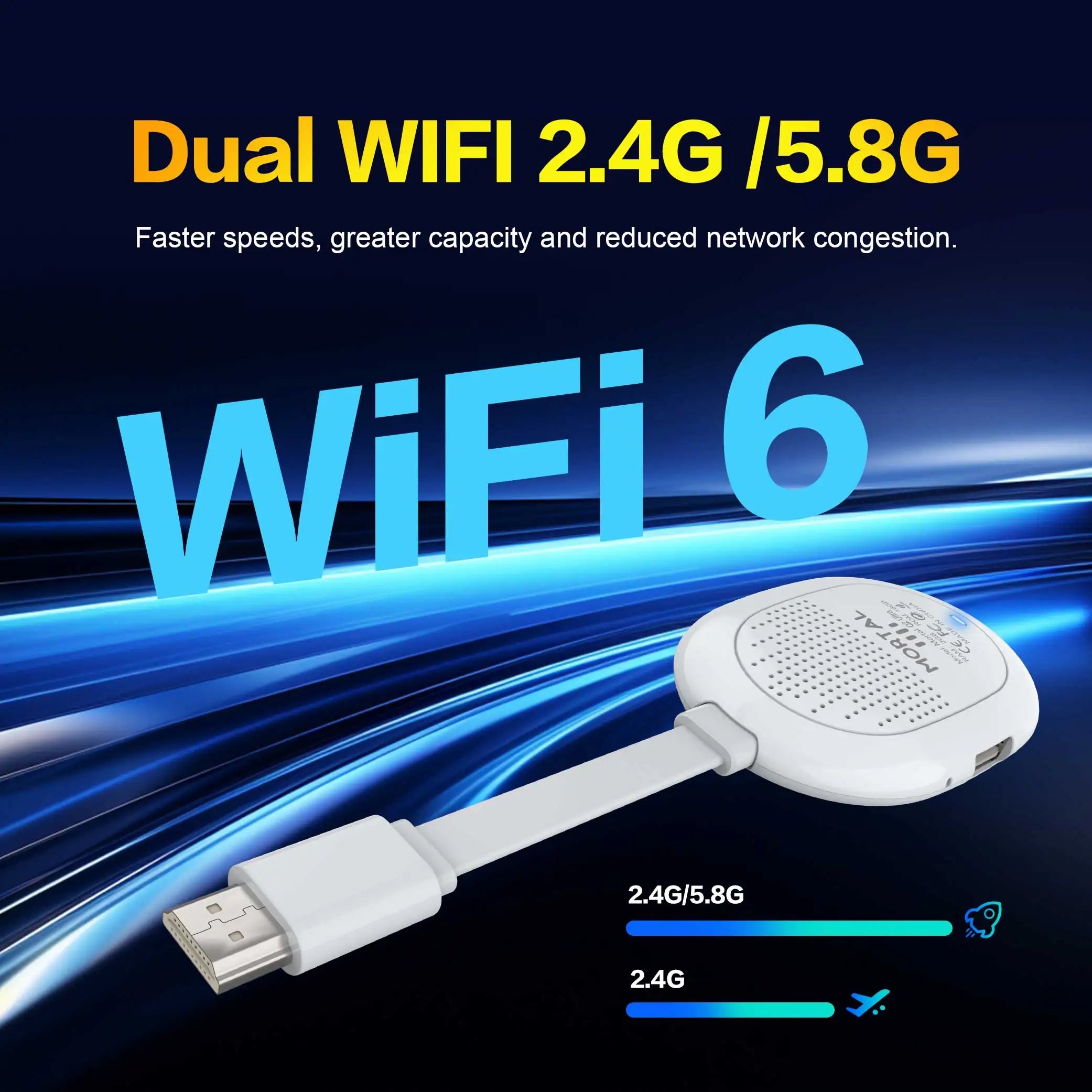 Android TV Stick Smart 4K Home cinéma Mortal Q2 ultra AllwinnerH313 Netflix YouTube Wifi6 Bluetooth Chromecast télécommande vocale