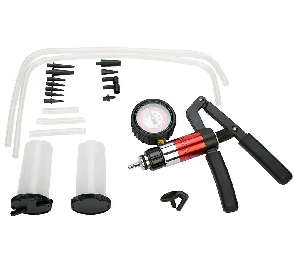 ALLSOME – outil de Diagnostic automatique pour voiture, pompe à pistolet à vide portative, adaptateur de purge de frein, réservoir de liquide, testeur d'huile, Kit d'outils