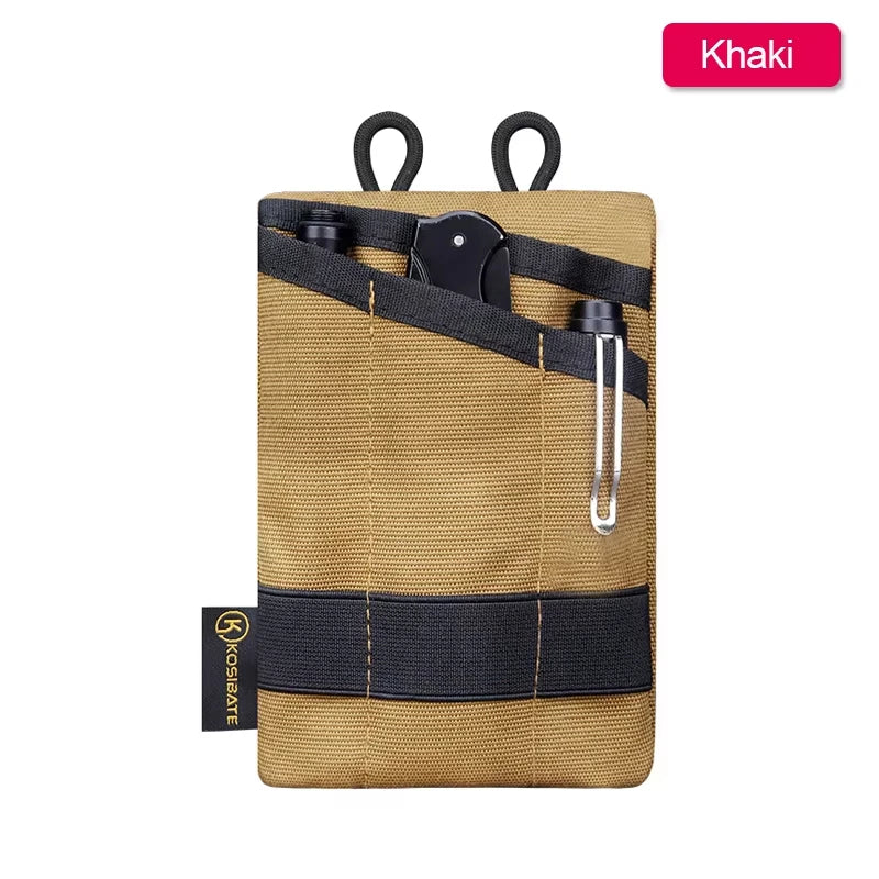 Sac tactique EDC sac portefeuille mini sac de taille clé de carte avec sac de taille camping, randonnée, chasse, pêche, porte-monnaie en plein air