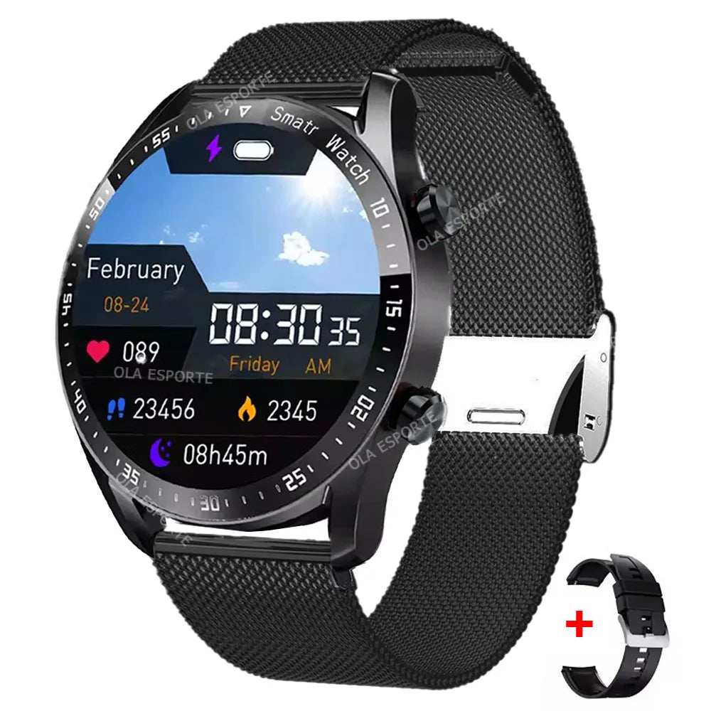 2025 nouvelle montre intelligente femmes hommes AMOLED écran Bluetooth appel plein écran tactile météo appel sport Bracelet intelligent 5ATM étanche