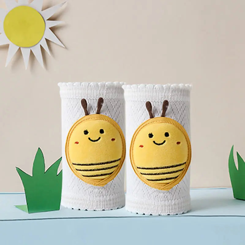 Bee Lion coton fraise jambières nourrissons genou soutien bébé genouillères enfants genou protecteur ramper coude coussin