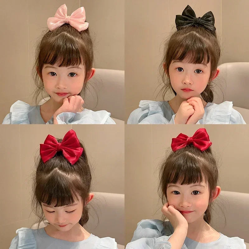 Enfants arc épingle à cheveux noir rouge rose princesse pinces à cheveux filles enfants cheveux accessoires coréen mode pinces à cheveux chaude