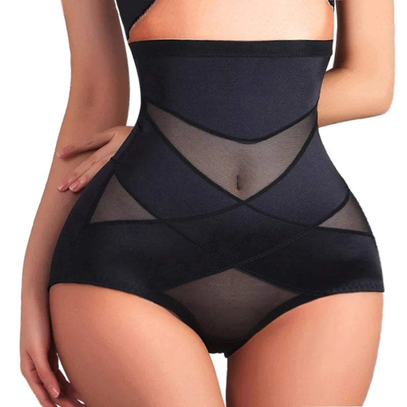 Sexy corps croisé Shaper taille haute culottes femmes sous-vêtements ceinture ventre contrôle formateur Shapewear sous-vêtements amincissants