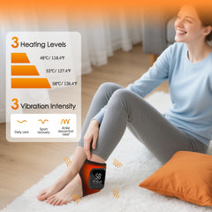 Chauffage électrique protège-cheville 3 niveaux compresse chaude Massage par Vibration masseur de pieds sans fil Protection des articulations de la cheville sangle chauffante