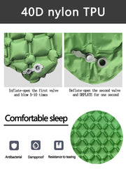 Matelas gonflable de camping pliant, lit de camp, matelas de couchage, couverture de pique-nique, polymères d'air de voyage, équipement de camping