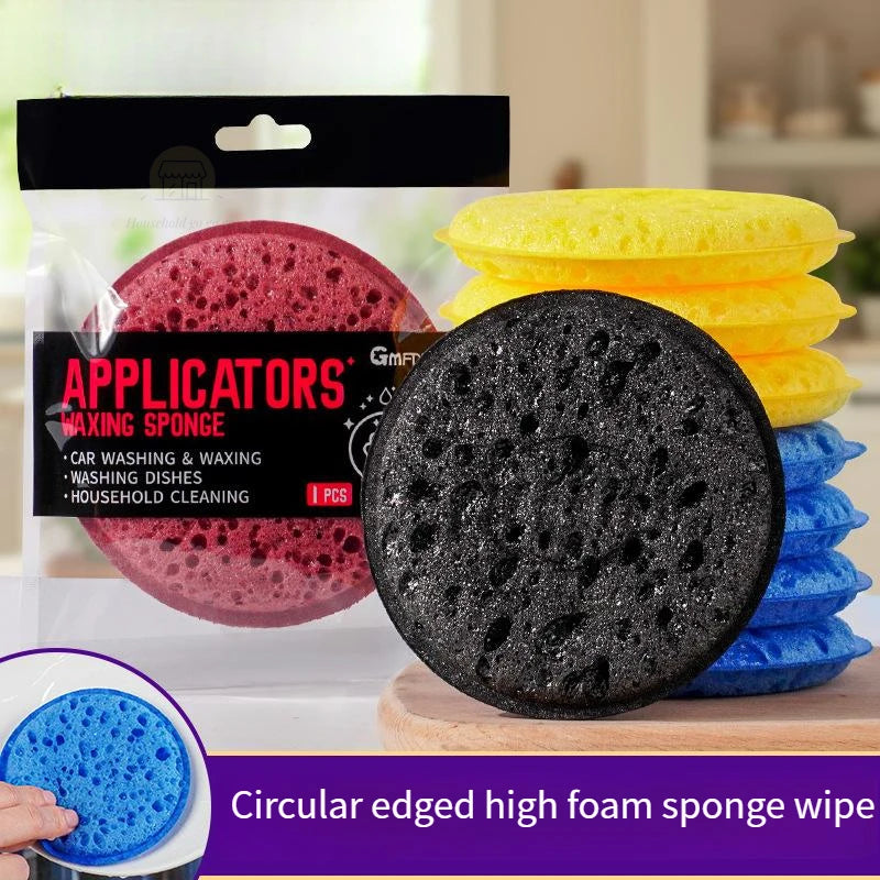 Éponge ronde à vaisselle de cuisine haute densité, douce et absorbante, pour nettoyer le Pot, tampon à récurer la rouille, pour enlever la éponge de nettoyage ménager