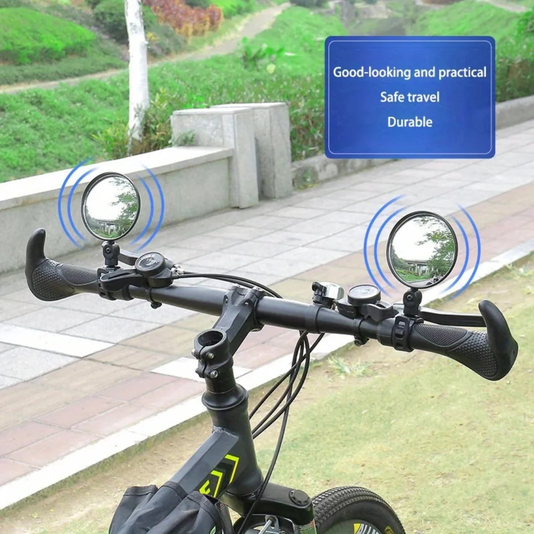 Side mirror for motorcycles, for safety view, turning left and right, Mini adjustable rearview mirror for cars
