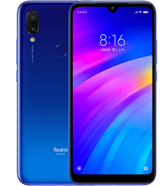 Firmware mondial Xiaomi Redmi 7 smartphone double SIM Solt téléphone portable Android e double caméra téléphone utilisé
