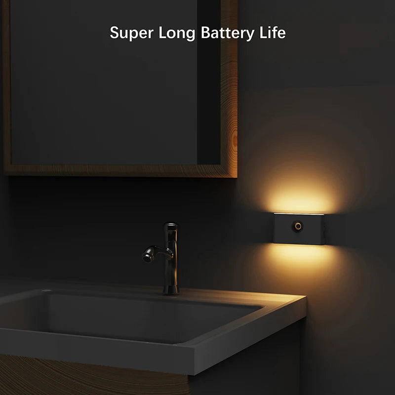 Veilleuses LED à détecteur de mouvement intelligent, Protection des yeux, lampe de chevet, éclairage d'armoire pour chambre à coucher, salle de bain, couloir, Camping