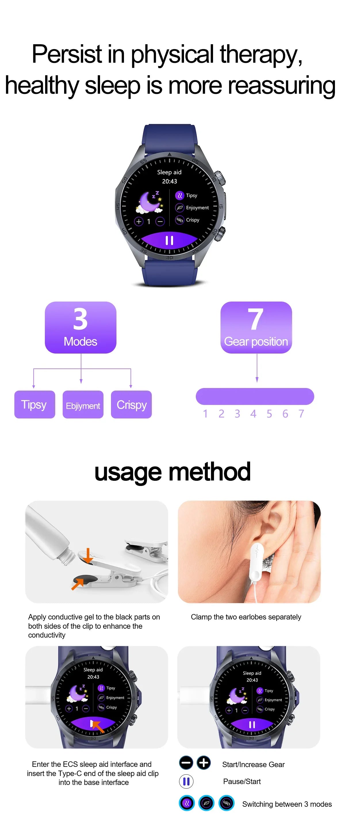2025 nouvelle montre intelligente hommes pour huawei pression artérielle santé montre CES sommeil pulsé thérapeutique acide urique lipides sanguins graisse corporelle
