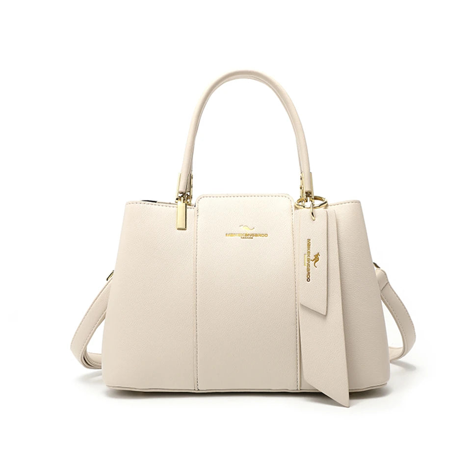 Sac à main de luxe imprimé grande capacité en cuir souple pour femmes, sac à bandoulière de loisirs de styliste pour dames