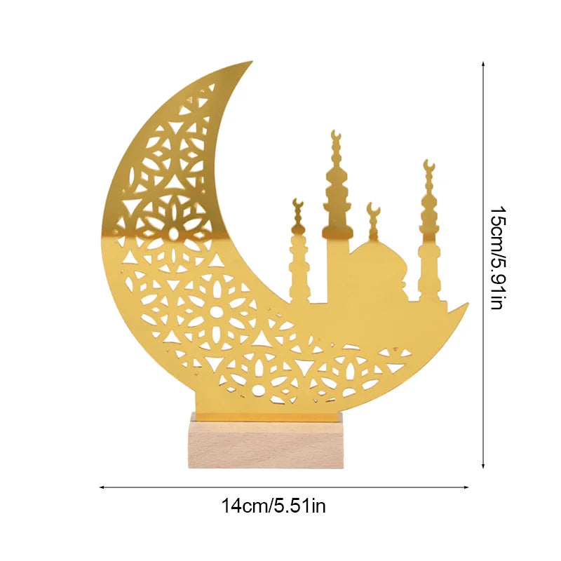 Ornement acrylique du Ramadan Mubarak 2025 Eid Mubarak Ramadan Kareem, décoration pour la maison, décor de fête musulmane islamique, cadeau Eid Al Adha
