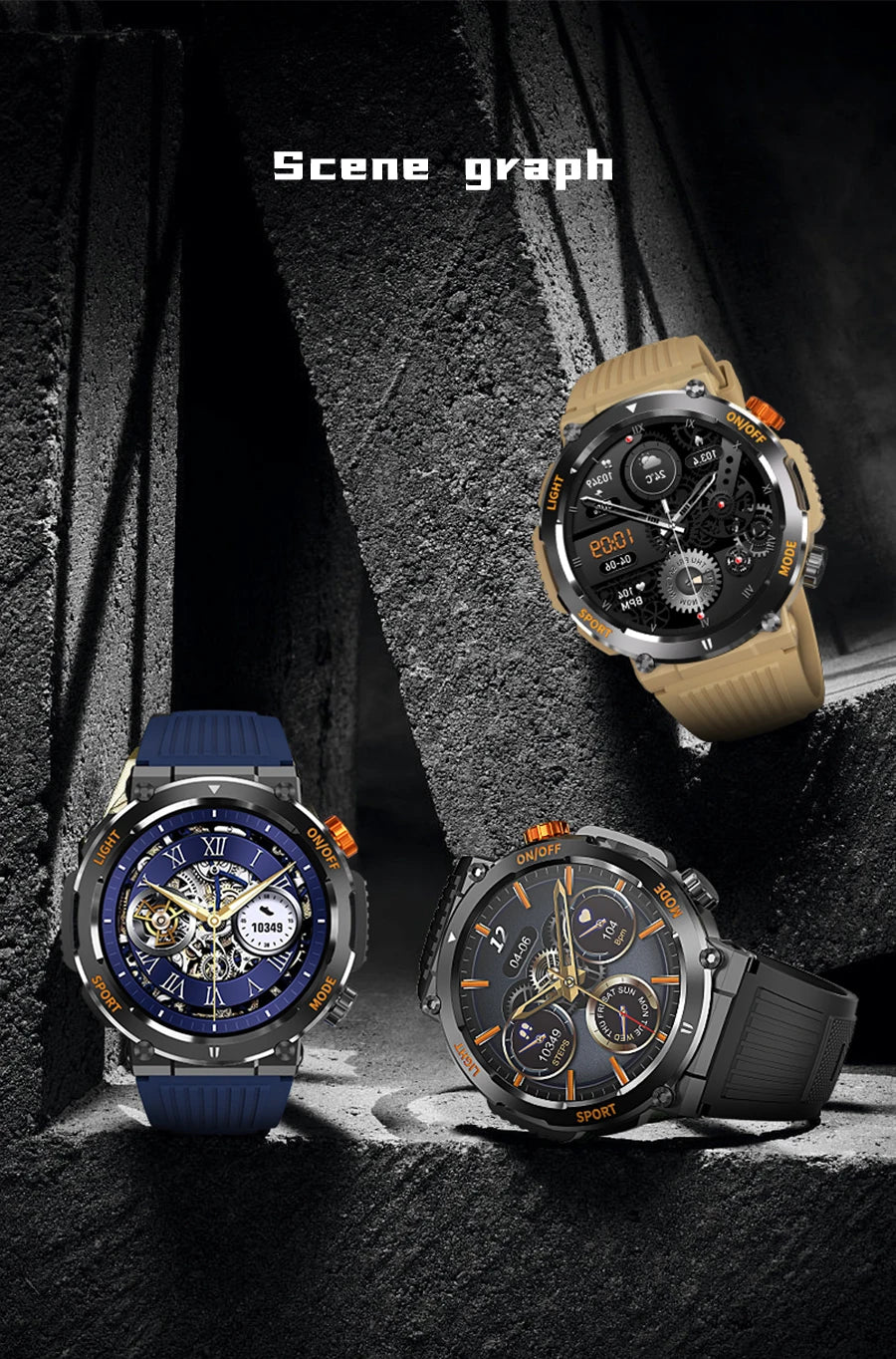 Montre connectée de sport pour hommes, écran tactile HD 2023x360, étanche, surveillance de la santé, appel Bluetooth, nouvelle collection 360