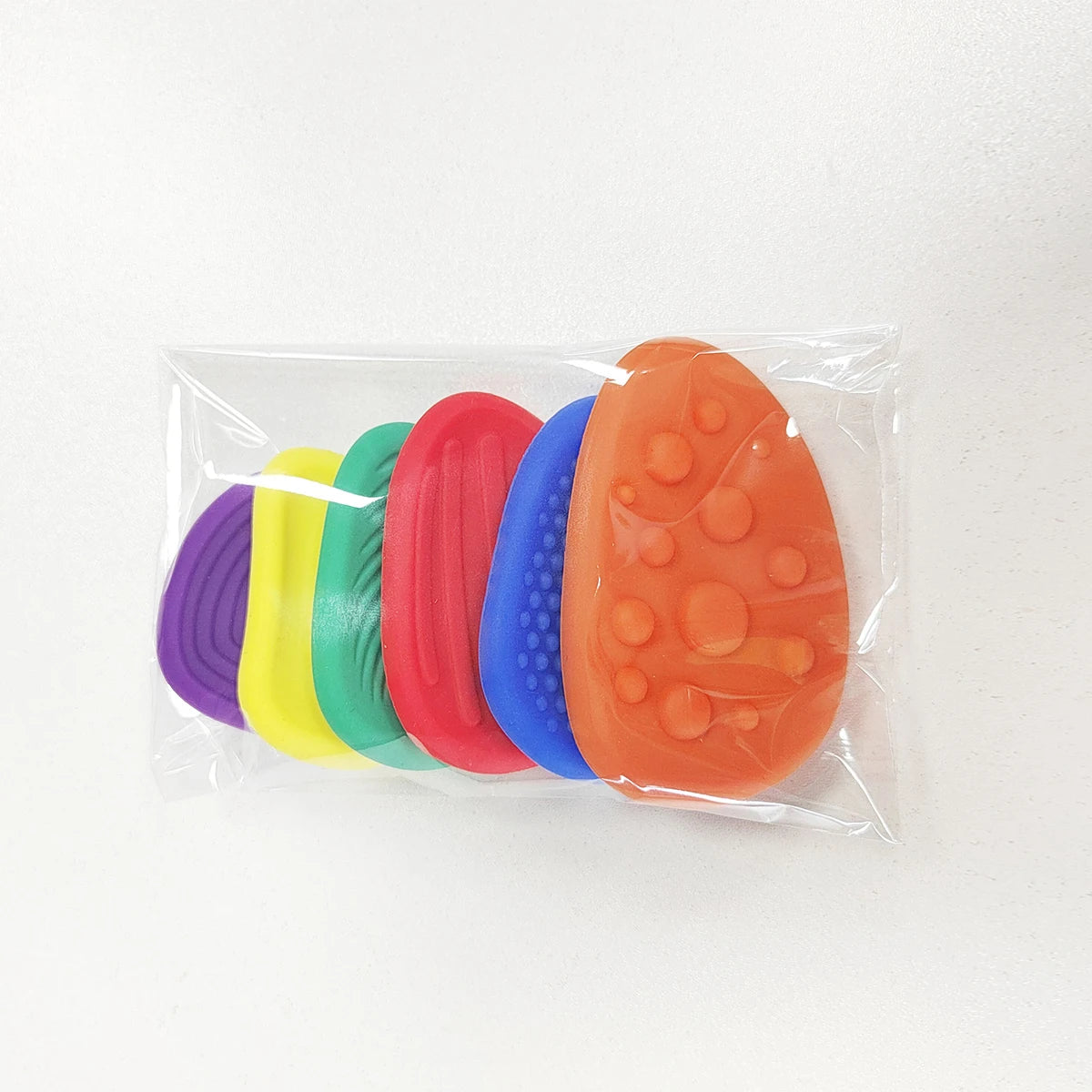 Jouets sensoriels en pierre de Silicone pour adultes, 6 paquets texturés pour l'autisme et les enfants, jouets apaisants, anti-Stress, nouvelle collection 2025