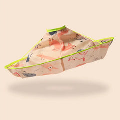 Tablier de coiffure pliable pour enfants, Cape de coupe de cheveux colorée pour Salon de coiffure, parapluie en tissu, accessoire de Salon de coiffure