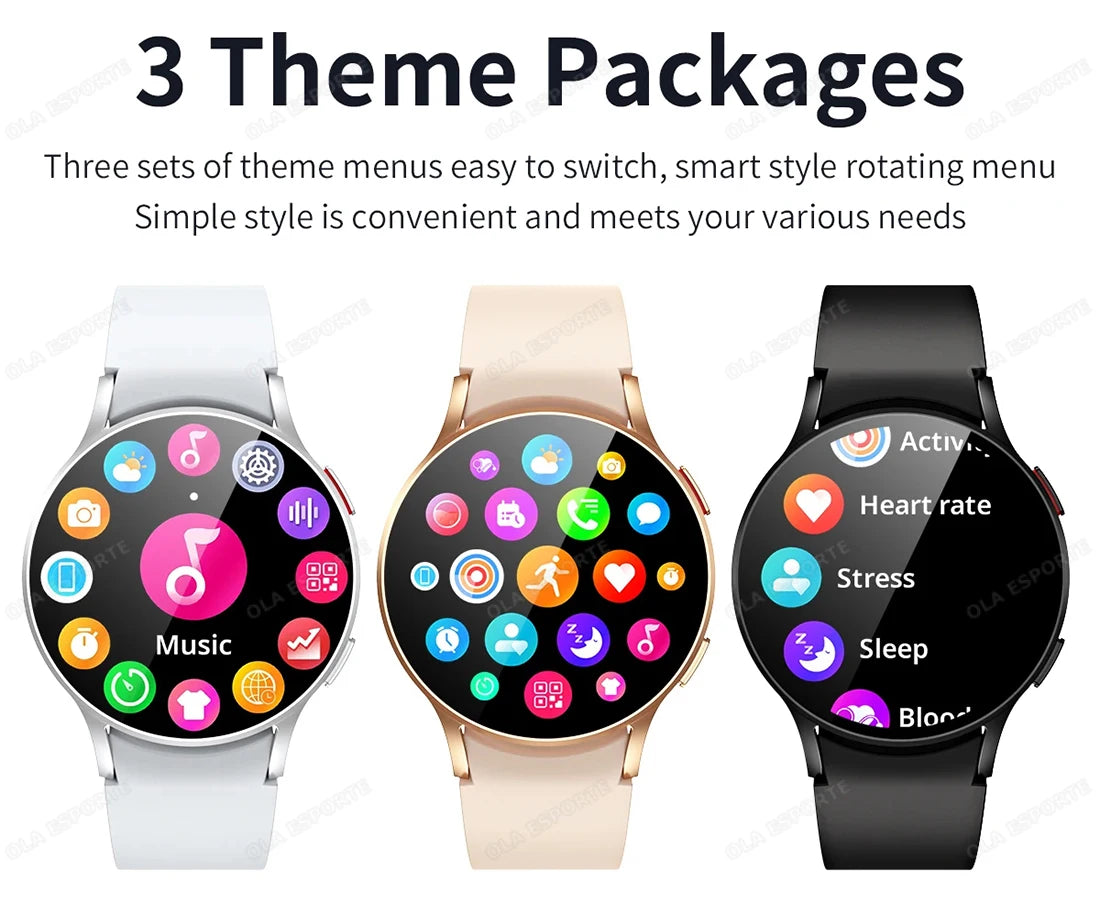 Smartwatch femmes montre 6 surveillance de la santé montre étanche Assistant vocal Bluetooth appel montre intelligente 2025 nouveau