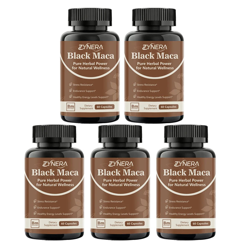 Puentes capsules de Maca noire, Booster de testostérone pour hommes, augmente la force, l'endurance, l'énergie, améliore l'immunité, supplément grand 18