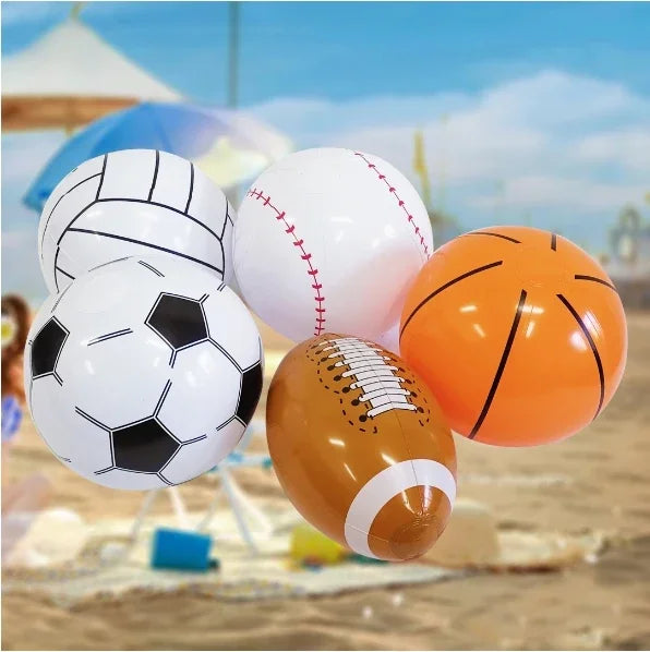 Inflatable beach balls: Baseball, beach basketball, beach soccer ball for children, toy ball, hello ball, summer sports, children's gift ball