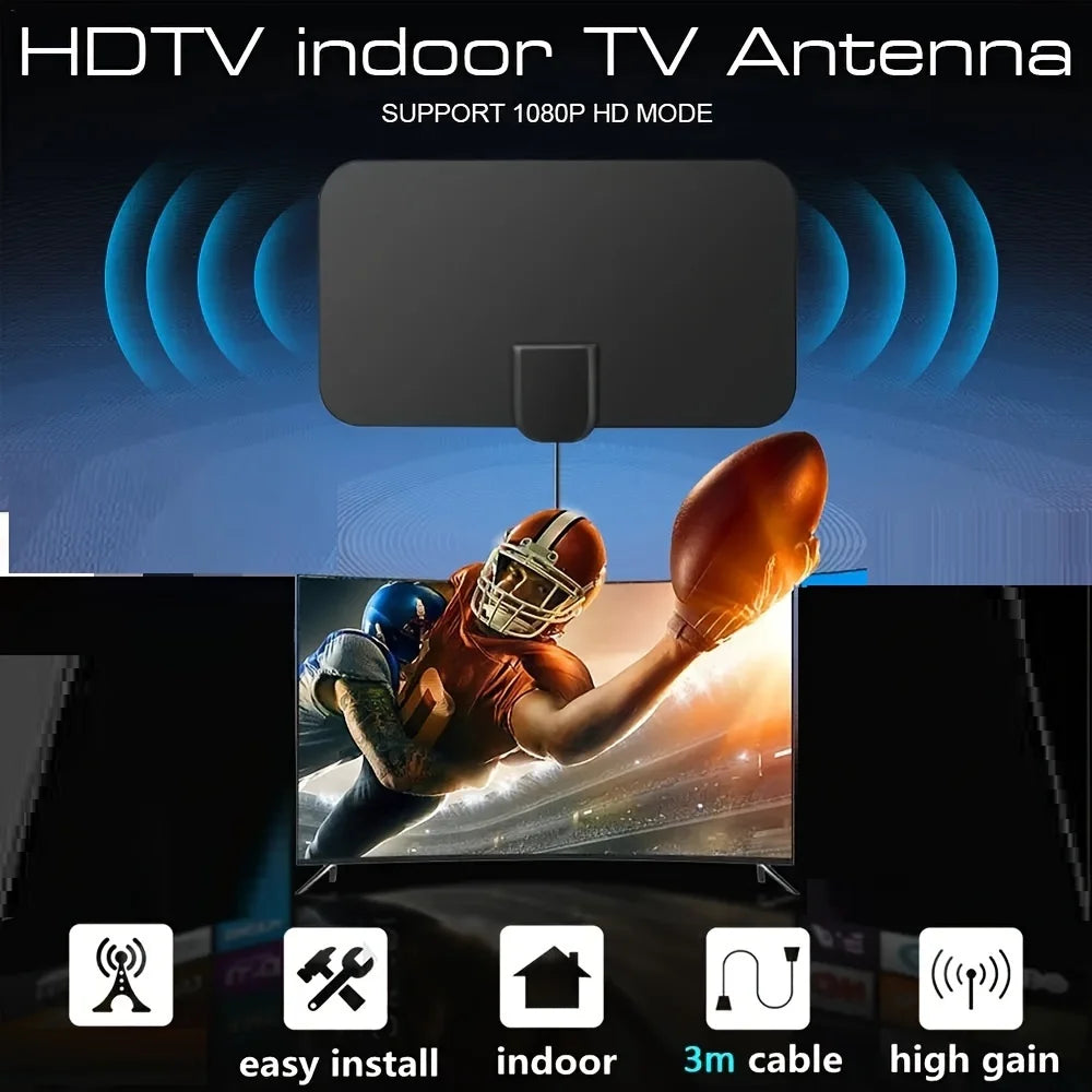 Antenne de télévision numérique 4K 1080p pour Smart TV, dernière antenne HD Portable 2023, Support intérieur