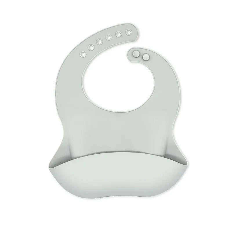Bavoirs imperméables pour bébé, mignon dessin animé imprimé d'animaux, bavoir pour enfants, fille et garçon, bavoir réglable en Silicone souple, articles d'alimentation pour bébé