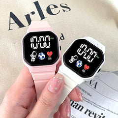 Montre de Sport pour enfants, numérique, Spaceman, bracelet en Silicone, étanche, électronique, cadeaux pour garçons et filles