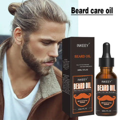 Huile de Soin de la Barbe Biologique Naturelle pour Homme, Brillance Rapide, Adoucissement de la Barbe, Renforce les Moustaches, Lisse, Nourrissant, Soins Capillaires, 2 Pièces